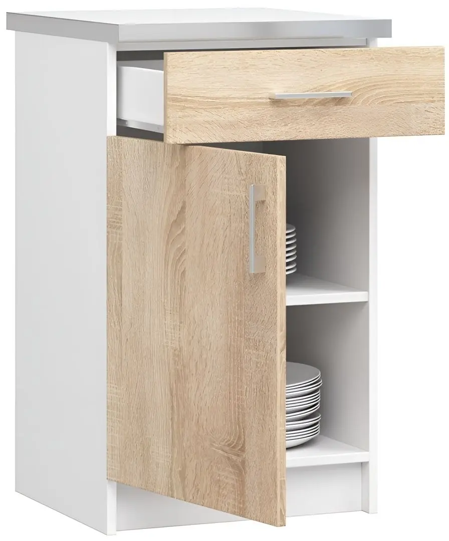 Modul inferior Akord Lima S50 SZ1 (White/Sonoma Oak)