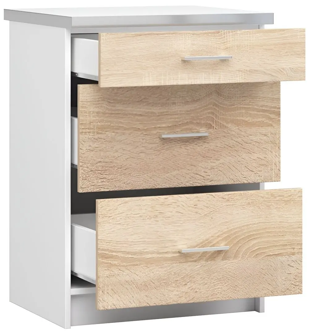 Modul inferior Akord Lima S60 SZ3 (White/Sonoma Oak)