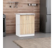 Нижний модуль Akord Lima S60 (White/Sonoma Oak)