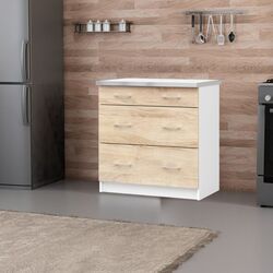 Modul inferior Akord Lima S80 SZ3 (White/Sonoma Oak)