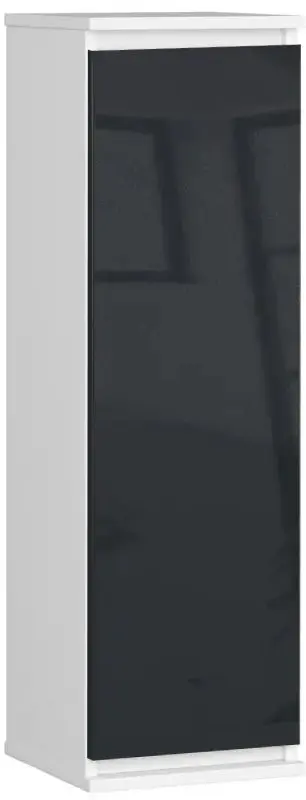 Dulap suspendat Akord W30 (White/Graphite Gloss)