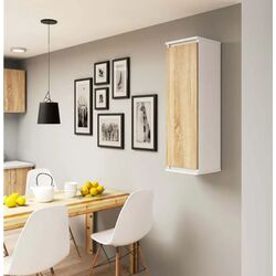 Dulap suspendat Akord W30 (White/Sonoma Oak) Thumb