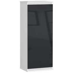 Dulap suspendat Akord W40 (White/Graphite Gloss)