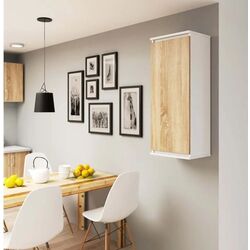 Dulap suspendat Akord W40 (White/Sonoma Oak) Thumb