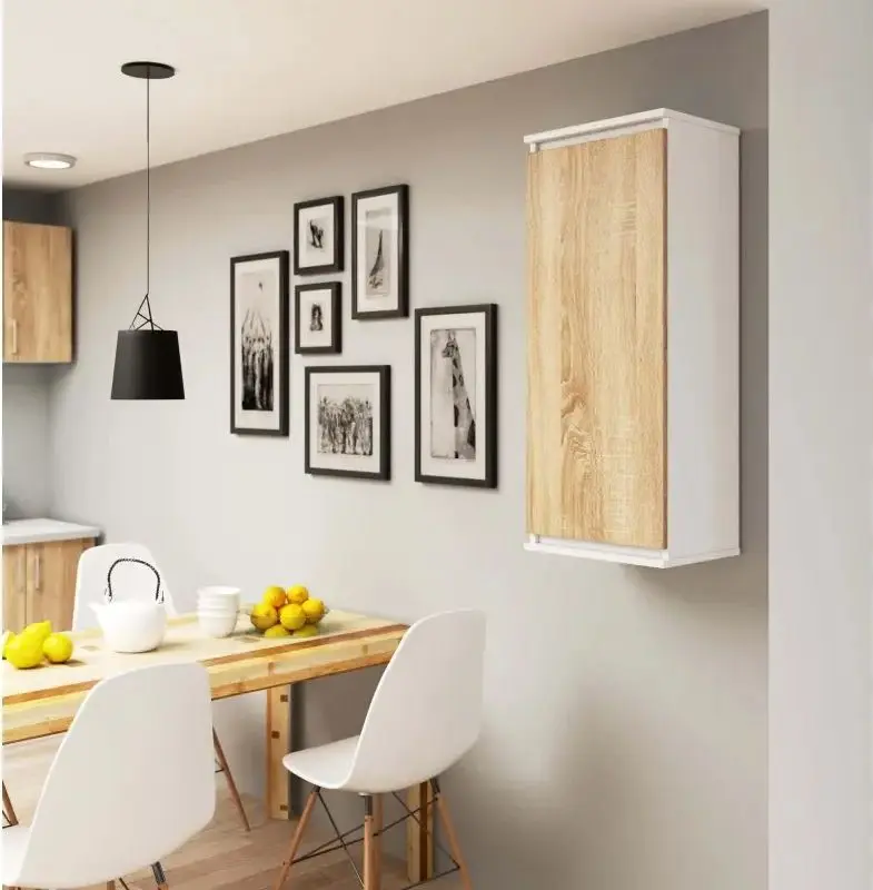 Dulap suspendat Akord W40 (White/Sonoma Oak)