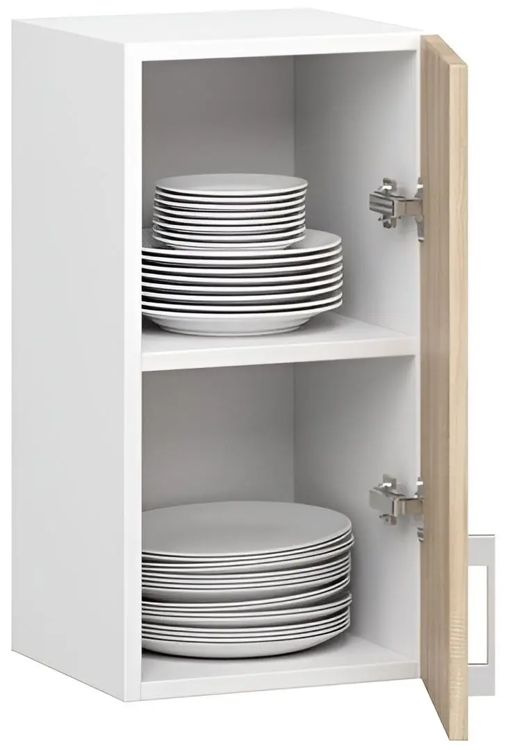 Modul superior Akord Lima W30/580 (White/Sonoma Oak)