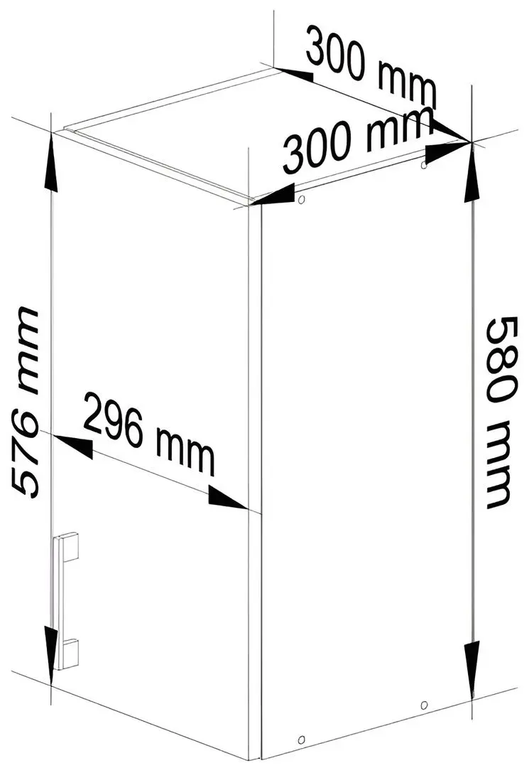 Modul superior Akord Lima W30/580 (White/Sonoma Oak)