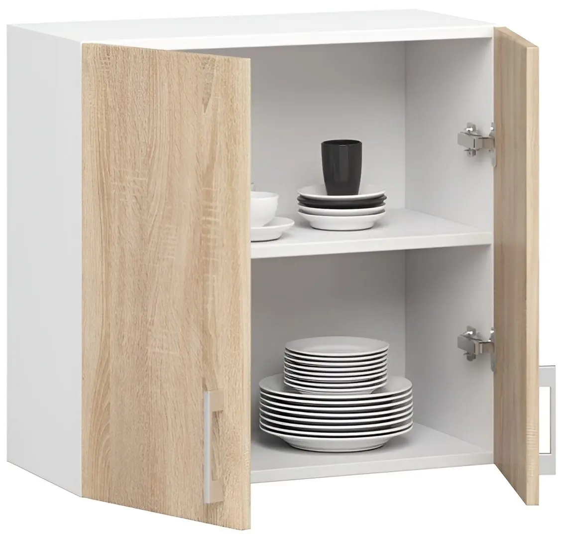 Modul superior Akord Lima W60/580 (White/Sonoma Oak)