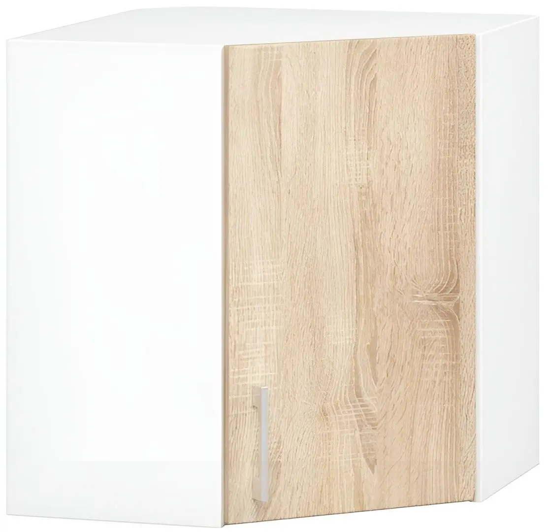 Верхний модуль Akord Lima W60/60N/580 (White/Sonoma Oak)