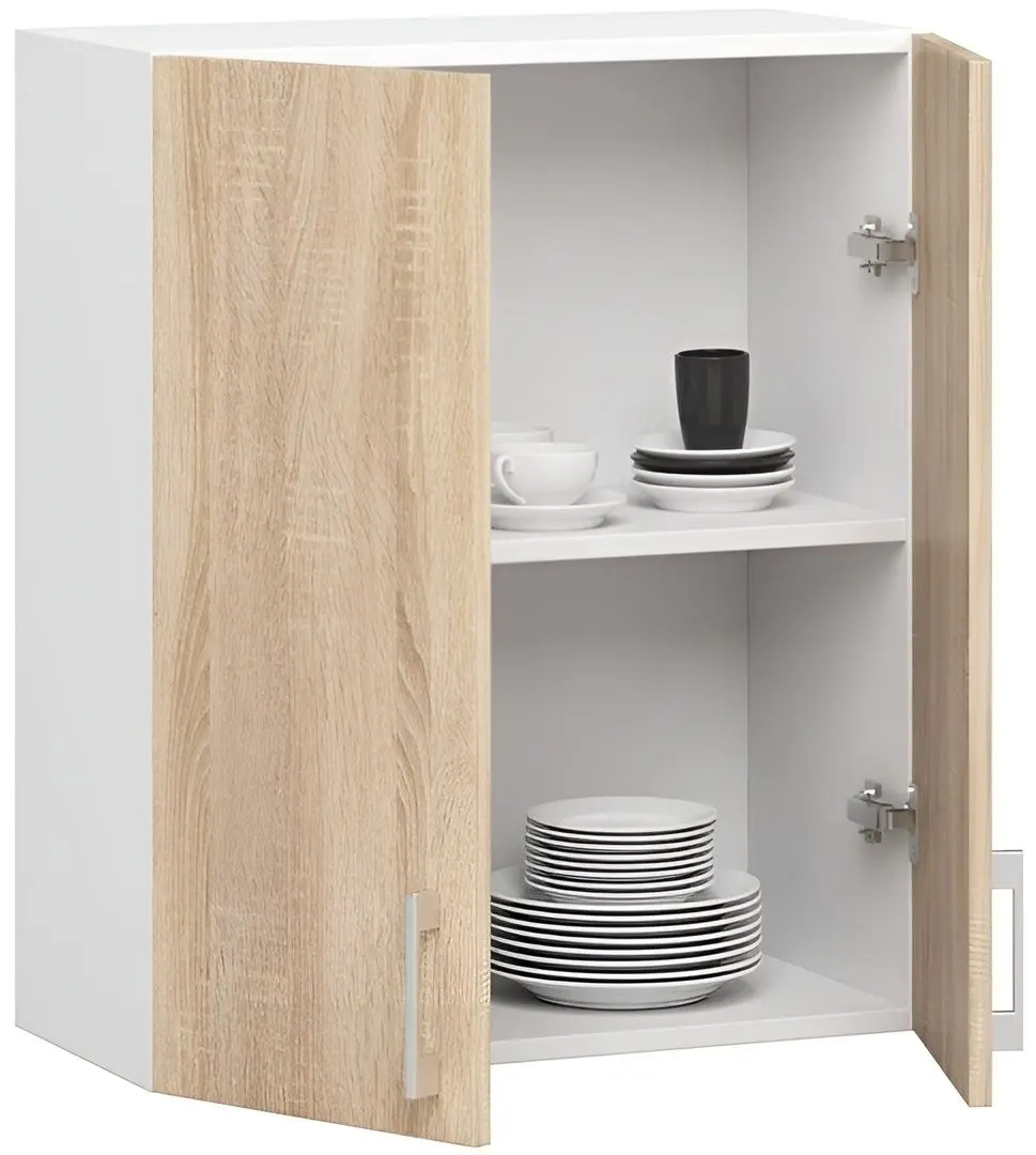 Modul superior Akord Lima W60/720 (White/Sonoma Oak)