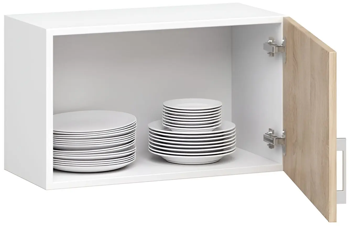 Верхний модуль Akord Lima W60 (White/Sonoma Oak)