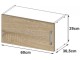 Modul superior Akord Lima W60 (White/Sonoma Oak)