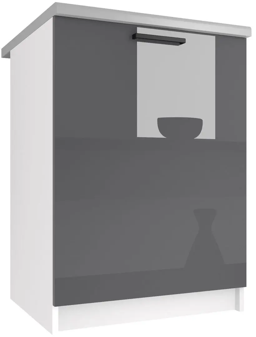 Modul inferior Belini INF SD60/0/WT/S/BB/B1 (Gray High Gloss)