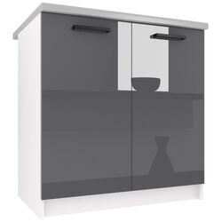 Нижний модуль Belini INF SD80/0/WT/S/BB/B1 (Gray High Gloss)