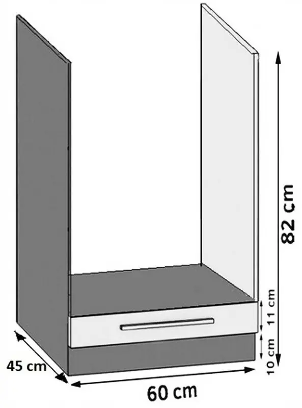 Modul inferior Belini INF SDP60/0/WT/W/0/B1 (White High Gloss)