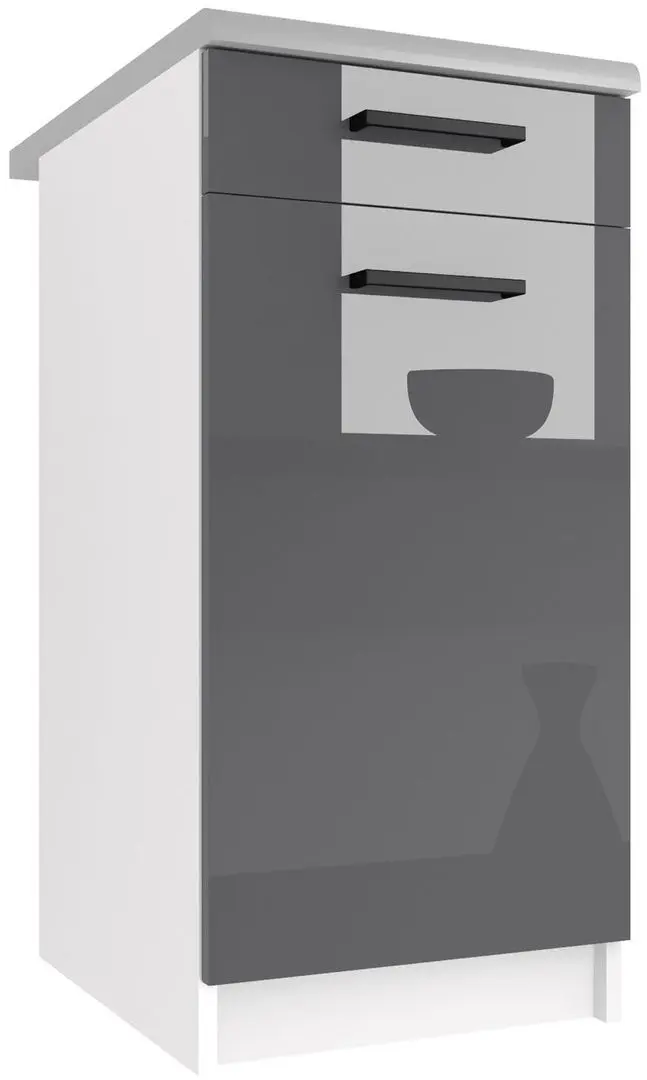 Modul inferior Belini INF SDSZ1-40/0/WT/S/BB/B1 (Gray High Gloss)