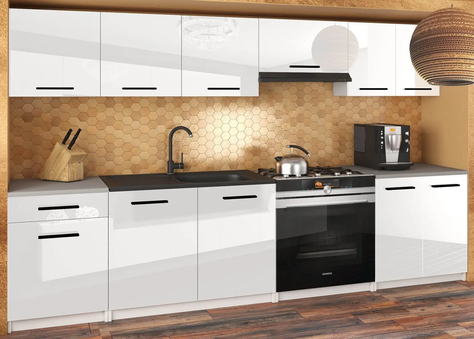 Нижний модуль Belini INF SDSZ1 40/1/WT/W/BB/B1 (White High Gloss)