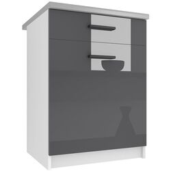 Modul inferior Belini INF SDSZ1-60/0/WT/S/BB/B1 (Gray High Gloss)