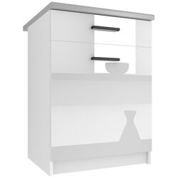 Modul inferior Belini INF SDSZ1-60/0/WT/W/BB/B1 (White High Gloss)