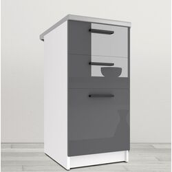 Нижний модуль Belini INF SDSZ40/1/WT/S/BB/B1 (Gray High Gloss)