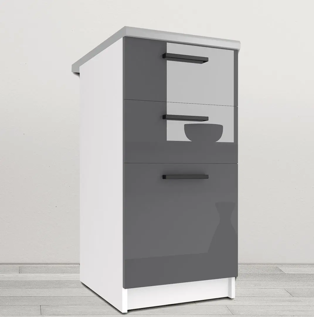 Modul inferior Belini INF SDSZ40/1/WT/S/BB/B1 (Gray High Gloss)