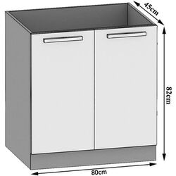 Modul inferior Belini INF SDZ80/0/WT/S/0/B1 (Gray High Gloss) Thumb