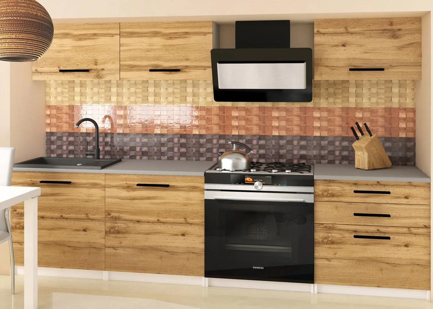 Нижний модуль Belini TOR SD60/0/WT/DW/BB/B1/ (Wotan Oak)