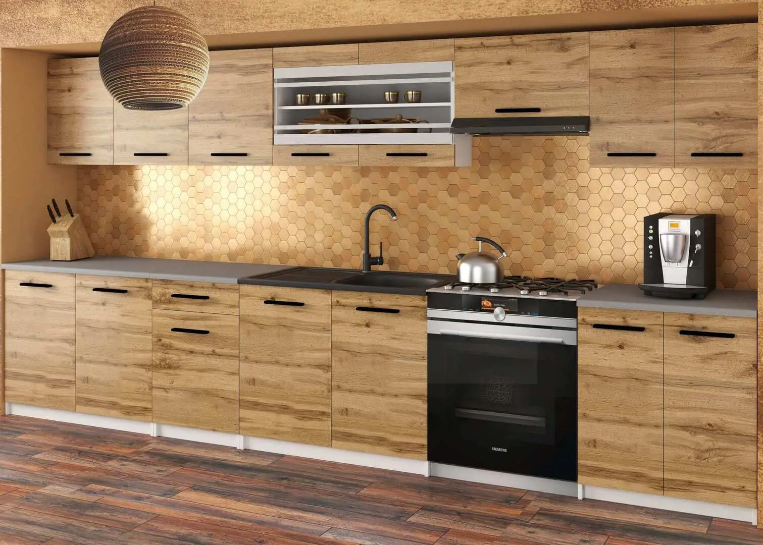 Modul inferior Belini TOR SDSZ1-40/1/WT/DW/BB/B1 (Wotan Oak)