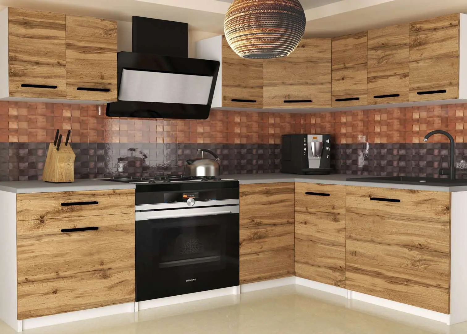 Modul inferior Belini TOR SDSZ1-60/0/WT/DW/BB/B1 (Wotan Oak)