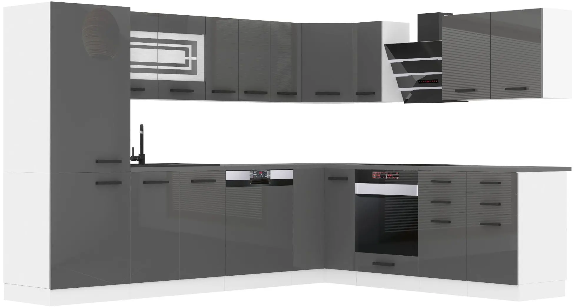 Пенал Belini INF SSL60/1/WT/S/0/B1 (Gray High Gloss)