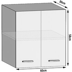 Modul superior Belini INF SG2-60/2/WT/W/0/B1 (White High Gloss) Thumb