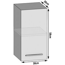 Modul superior Belini INF SG30/2/WT/S/0/B1 (Gray High Gloss) Thumb