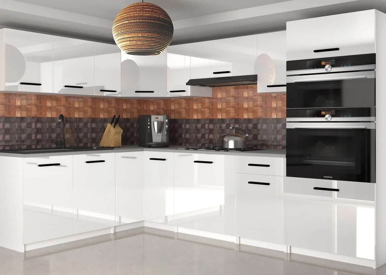 Modul superior Belini INF SG30/2/WT/W/0/B1 (White High Gloss)