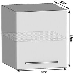 Modul superior Belini INF SG60/1/WT/W/0/B1 (White High Gloss) Thumb