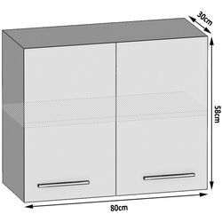Modul superior Belini INF SG80/2/WT/S/0/B1 (Gray High Gloss) Thumb