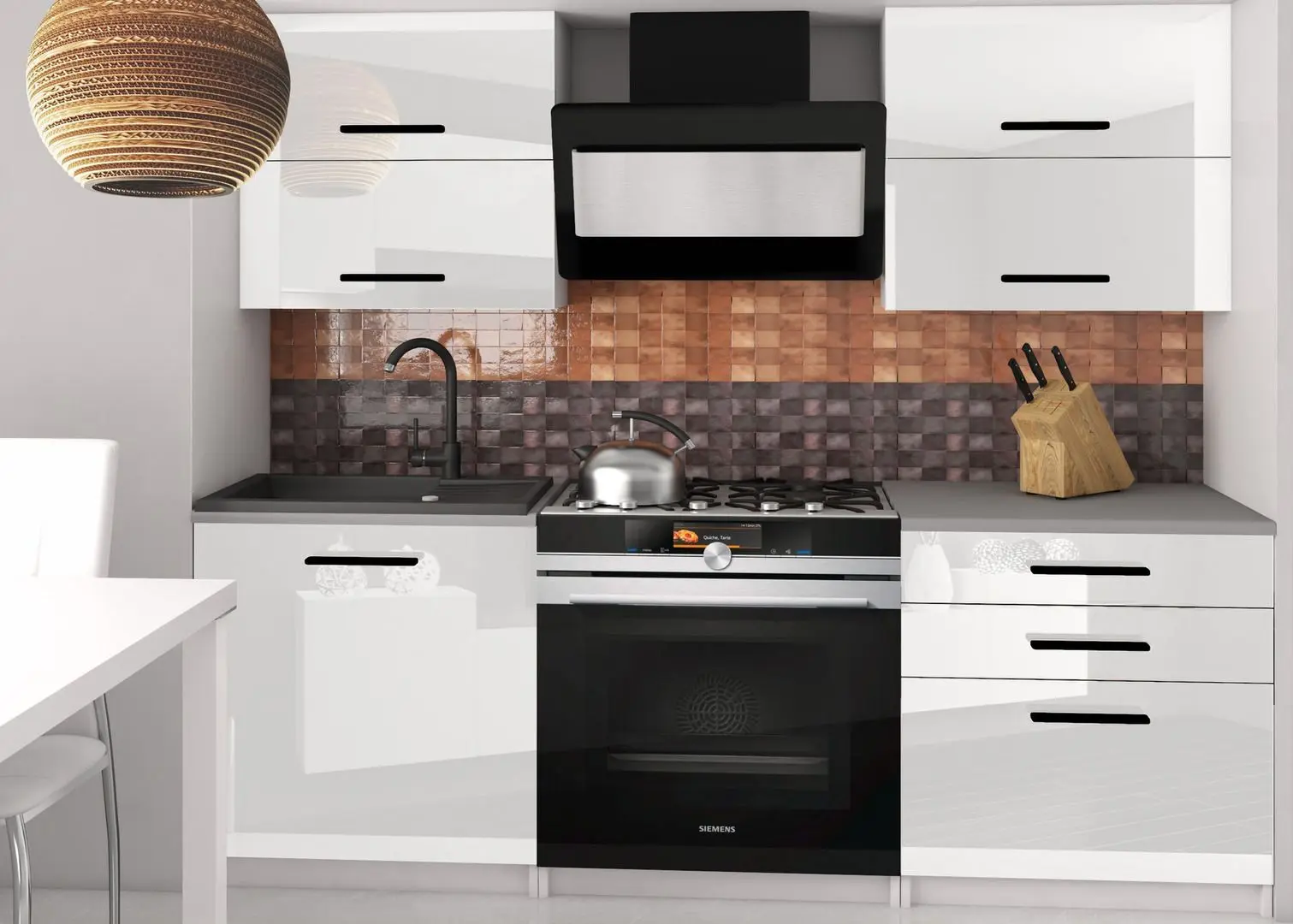 Верхний модуль Belini INF SGP2 60/1/WT/W/0/B1 (White High Gloss)