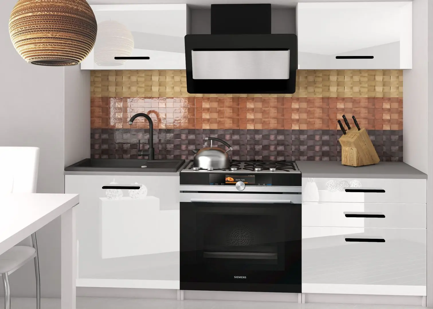 Modul superior Belini INF SGP60/2/WT/W/0/B1 (White High Gloss)