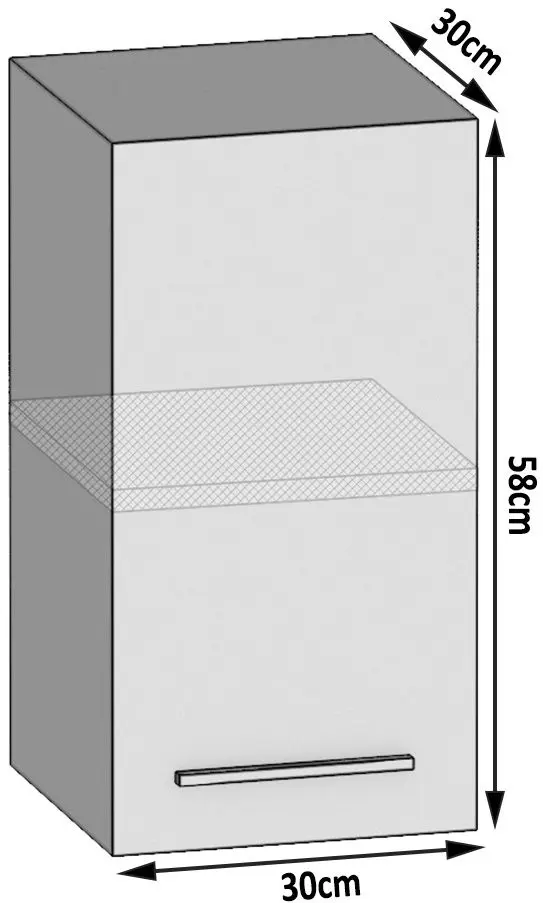 Modul superior Belini TOR SG30/2/WT/WT/0/B1 (White Matt)