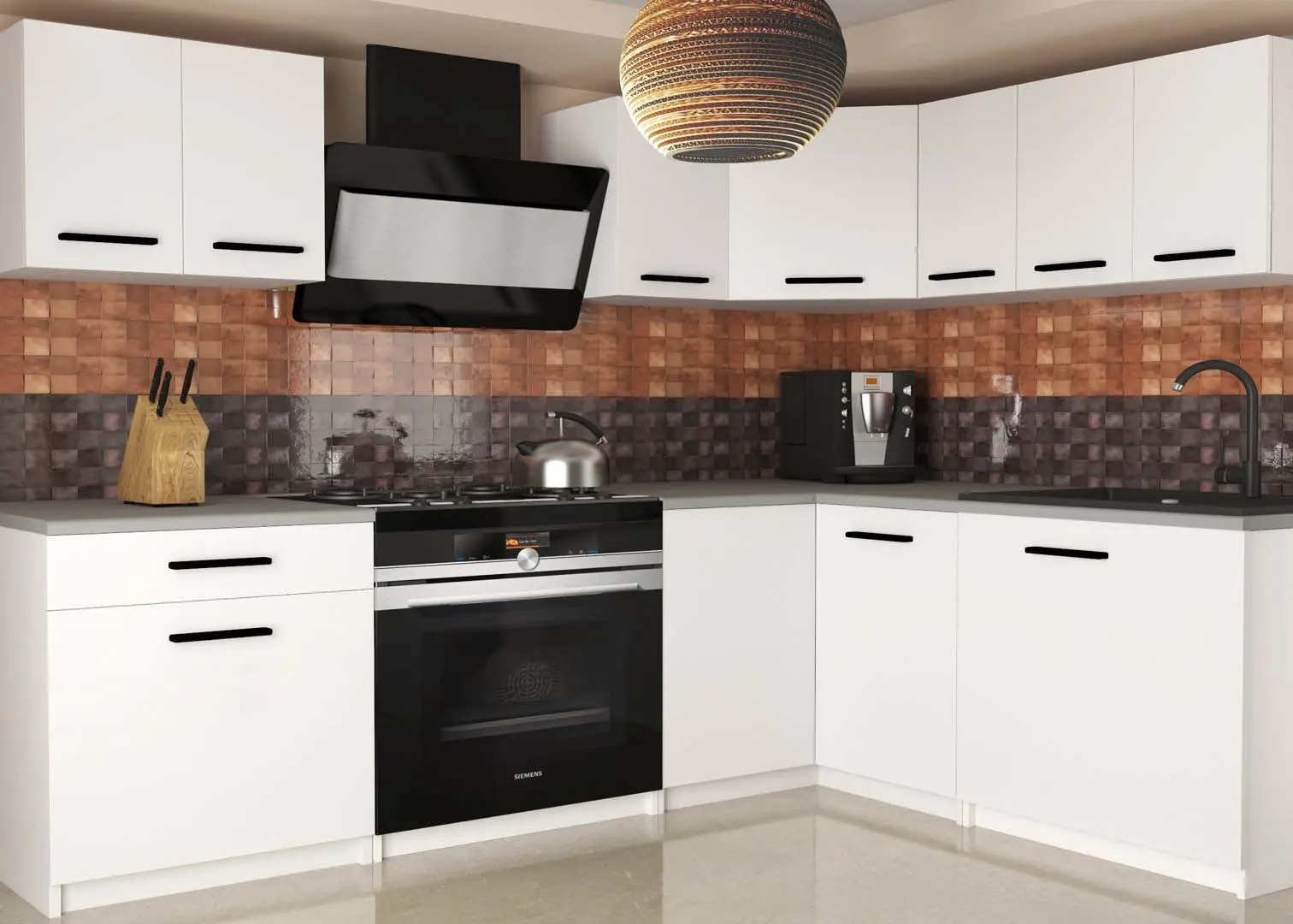 Modul superior Belini TOR SG30/2/WT/WT/0/B1 (White Matt)