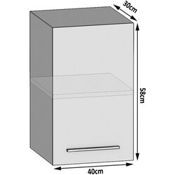 Modul superior Belini TOR SG40/3/WT/DS/0/B1 (Sonoma Oak) Thumb