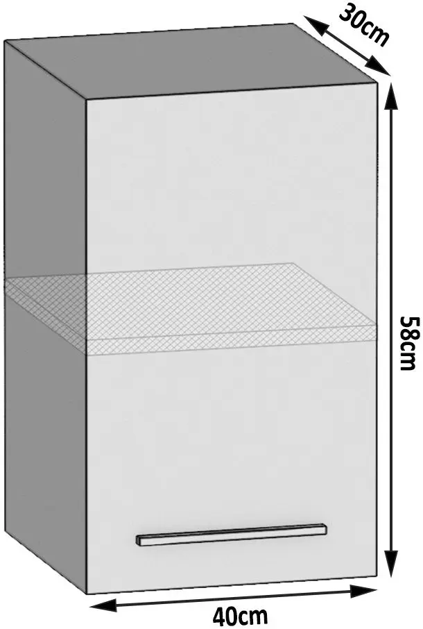 Modul superior Belini TOR SG40/2/WT/WT/0/B1 (White Matt)