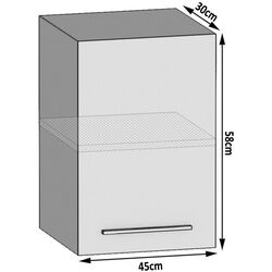 Modul superior Belini TOR SG45/1/WT/WT/0/B1 (White Matt) Thumb
