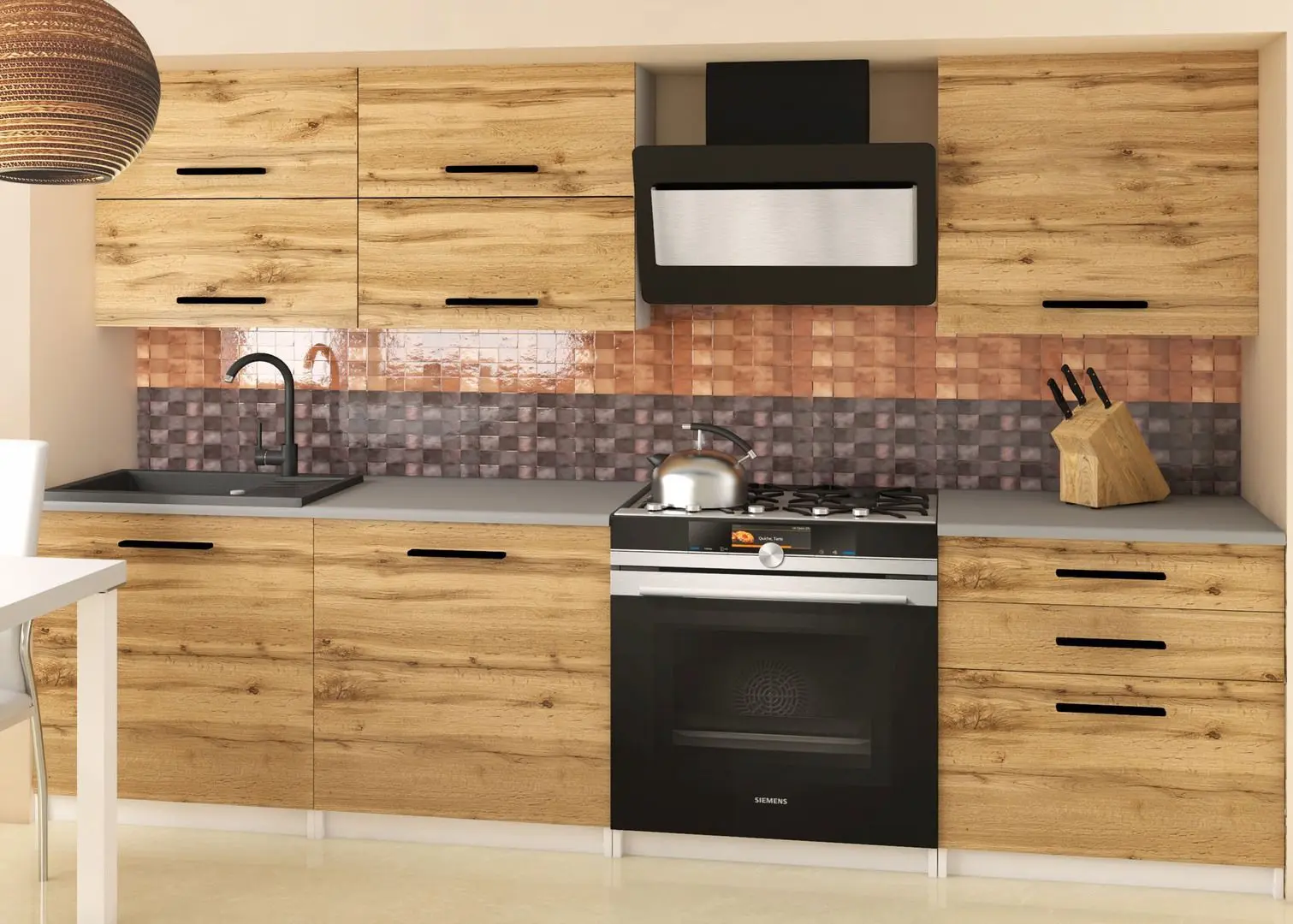 Modul superior Belini TOR SG60/1/WT/DW/0/B1 (Wotan Oak)