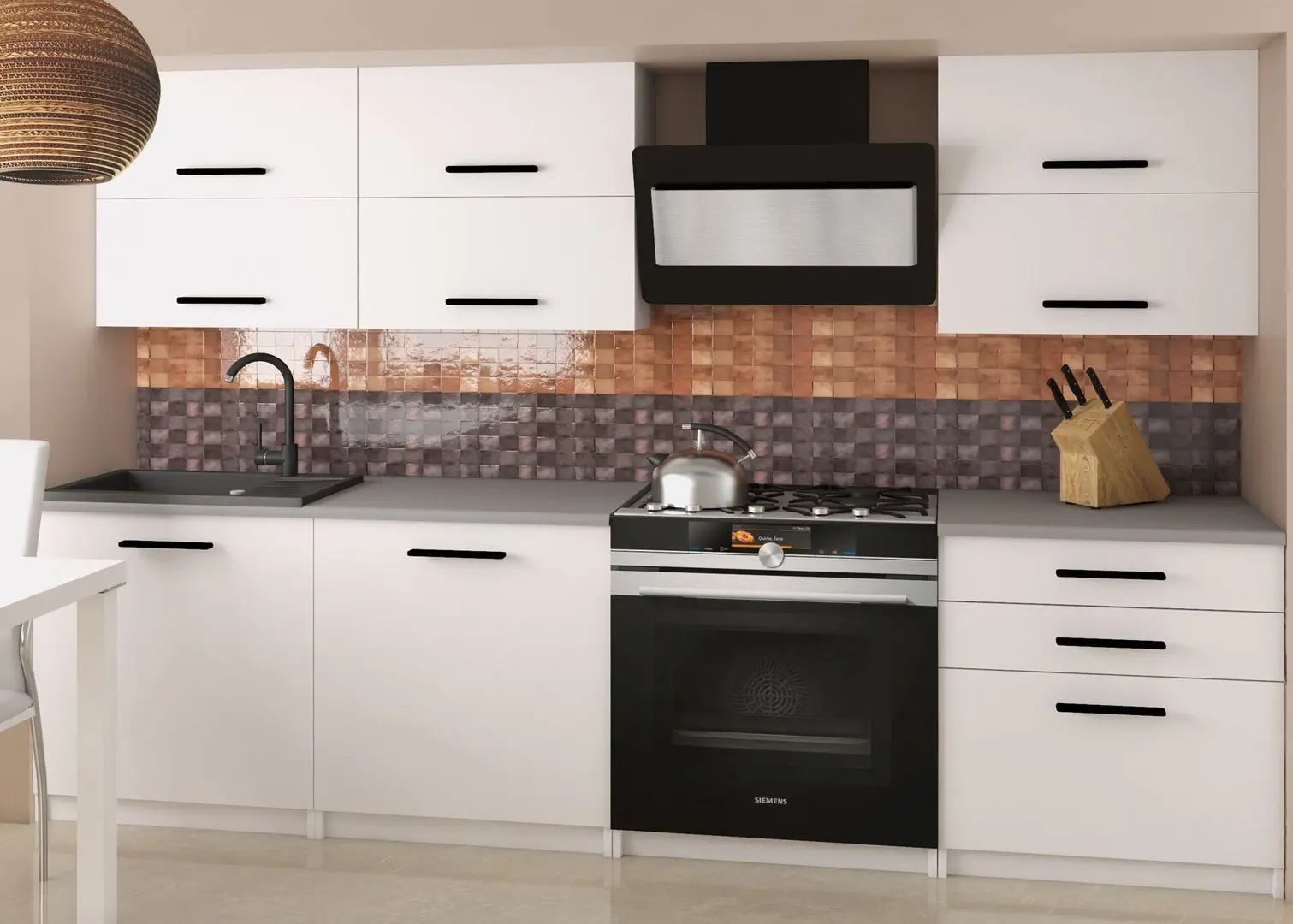 Modul superior Belini TOR SGP2-60/1/WT/WT/0/B1 (White Matt)