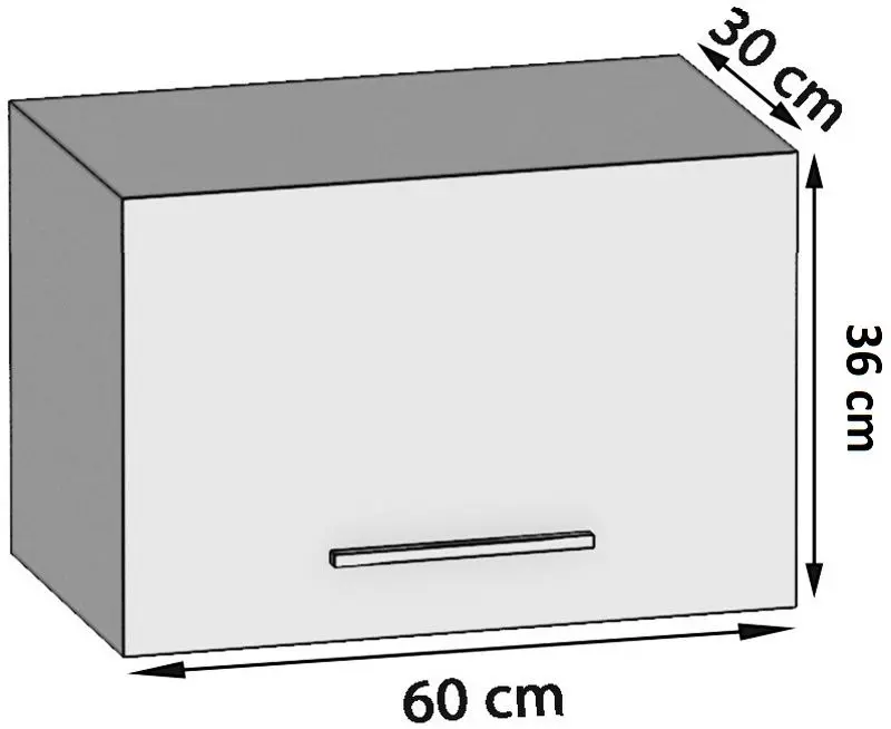 Modul superior Belini TOR SGP60/3/WT/DW/0/B1 (Wotan Oak)