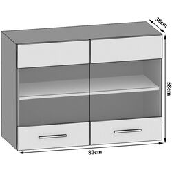Modul superior Belini TOR SGW80/3/WT/DS/0/B1 (Sonoma Oak) Thumb