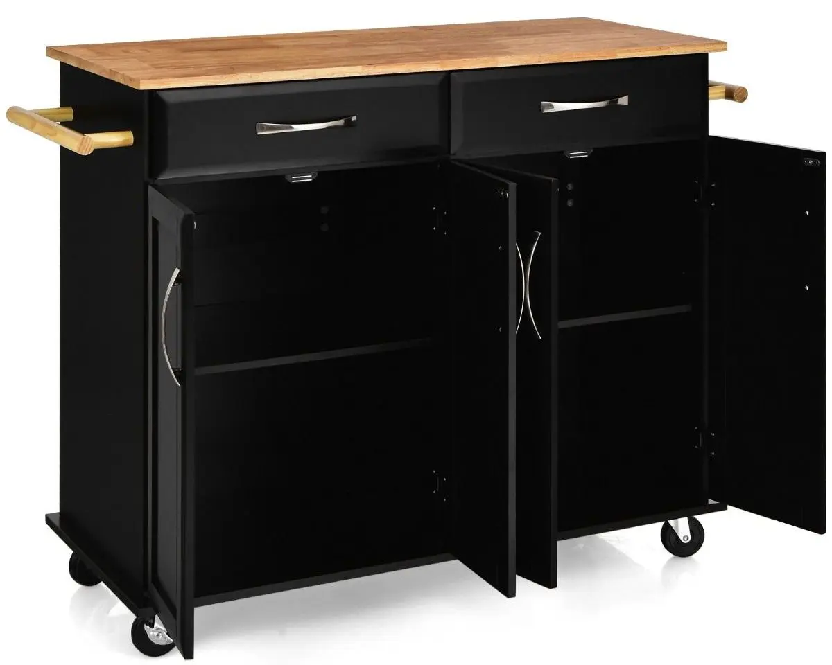 Сервировочная тележка Costway KC53140BK (Black)