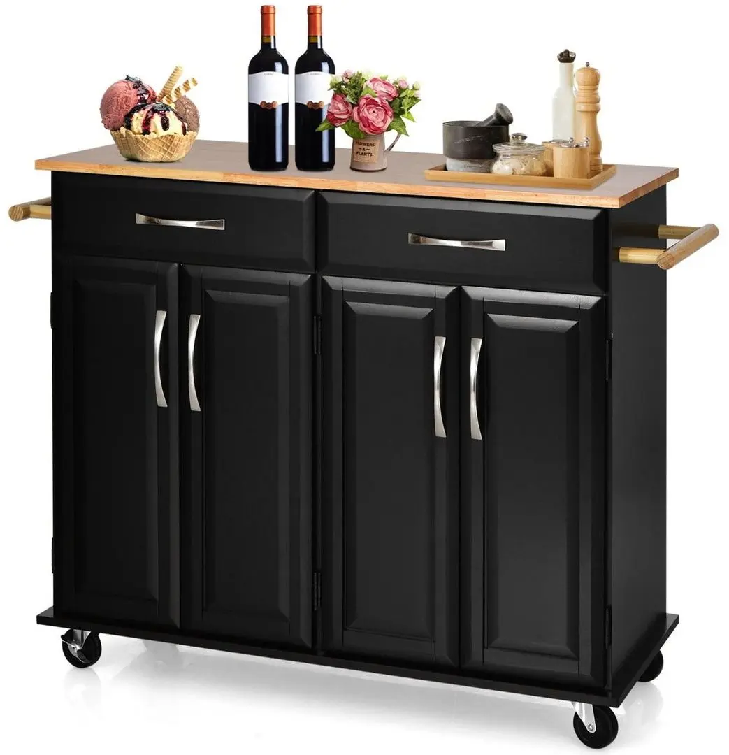 Сервировочная тележка Costway KC53140BK (Black)