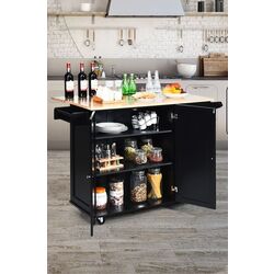 Сервировочная тележка Costway KC54246BK (Black) Thumb