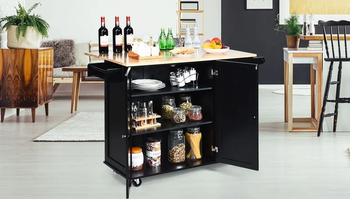 Сервировочная тележка Costway KC54246BK (Black) - 4